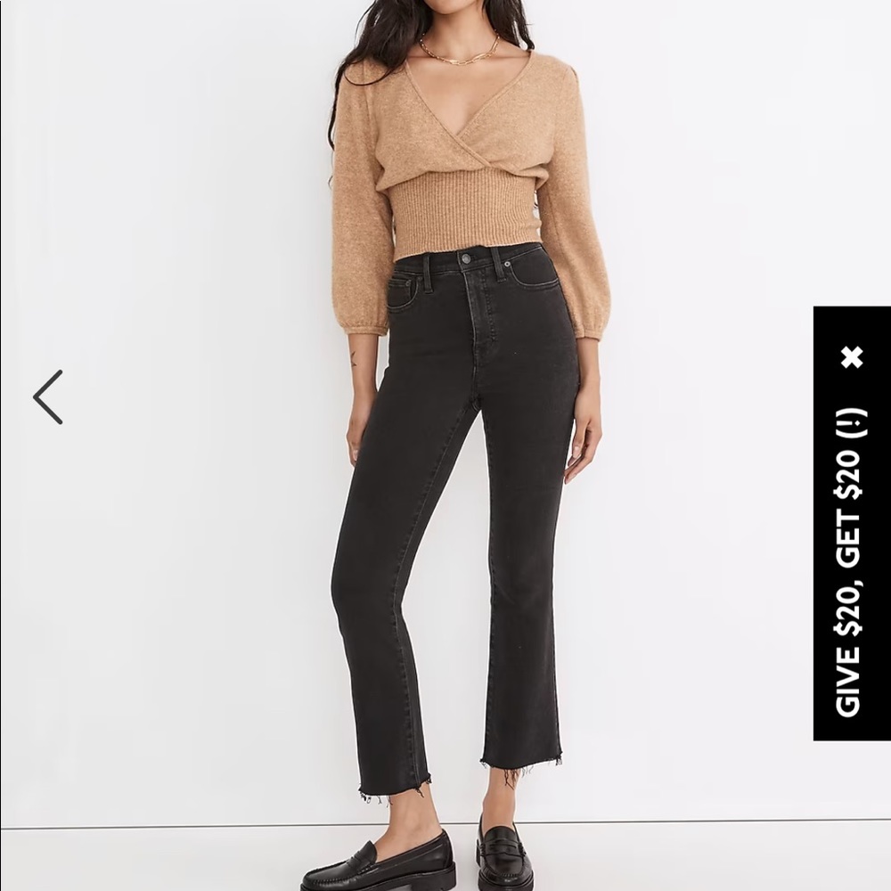 Madewell Cali-Demi boot jeans in bay land.26-P